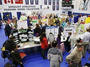 Intelligencer file photo
Dozens of tomorrow's scientists in the Quinte region share the fruits of their research with visitors at the Quinte Regional Science and Technology Fair at Loyalist College. The fair returns to Loyalist College next month.