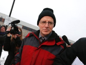 Ben Levin leaves Finch Ave. court after pleading guilty to three charges on Tuesday, March 3, 2015. (Michael Peake/Toronto Sun)