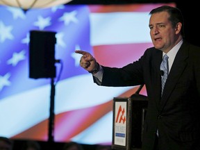 Republican presidential candidate U.S. Senator Ted Cruz (R-TX) speaks at the Young America Foundation's "New England Freedom Conference" in Nashua, New Hampshire March 27, 2015.     REUTERS/Brian Snyder