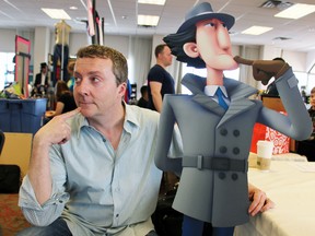Ivan Sherry, the new voice of Inspector Gadget, at Hero Fest in Kingston on Sunday. (Steph Crosier/The Whig-Standard)