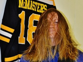 Steve McMasters is hoping to raise $10,000 for the Canadian Cancer Society by cutting his long locks. Dana Zielke Nanton News