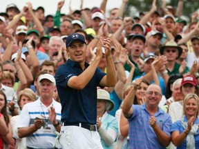 Jordan Spieth won the Masters in record fashion on Sunday. (Reuters)