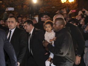 Kanye West with daughter North. 

REUTERS/Samvel Berkibekyan/PAN Photo
