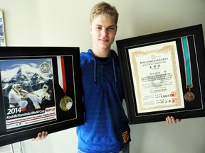 Nick Stub of Mt. Brydges is a world karate champ at age 16.