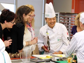 Demonstration classes feature local food celebrities and renowned chefs from the Greater Toronto Area who create three- or four-course meals for participants to enjoy along with a sampling of wines from the region. Supplied