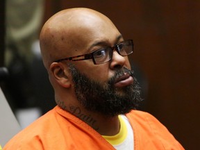 Former rap mogul Marion "Suge'' Knight appears in court in Los Angeles April 8, 2015, on charges that he and comedian Micah "Katt" Williams stole a photographer's camera in Beverly Hills. During the proceeding, Knight officially fired one of his previous attorneys, David Kenner, who was not present in court. REUTERS/Irfan Khan/Pool
