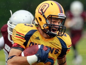 Queen's Golden Gaels receiver Doug Corby, above, and punter/placekicker Dillon Wamsley have been named to the East team for the 13th annual East West Bowl game May 9 in Montreal. (Whig-Standard file photo)