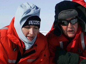 Paul McCartney (R) and his ex-wife Heather Mills on a trip to an ice floe in the Gulf of St. Lawrence, Canada March 2, 2006.

(Postmedia Network file photo)