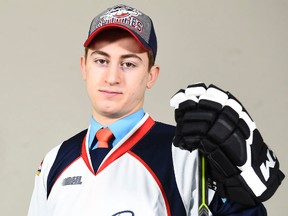 Kingston’s Gabe Vilardi was the second overall pick of the Windsor Spitfires in the 2015 OHL Priority Selection on Saturday. (Aaron Bell/OHL Images)