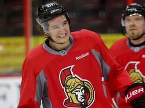 Ottawa Senators Mark Stone during practice at the Canadian Tire Centre in Ottawa Monday April 13, 2015.  
Tony Caldwell/Ottawa Sun