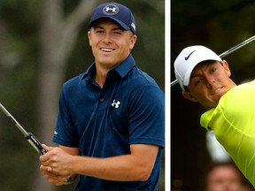 Jordan Spieth and Rory McIlroy. (REUTERS/Brian Snyder and REUTERS/Mark Blinch)