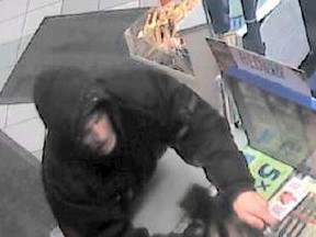 Ottawa police are seeking this man after the early-morning robberies of two west end gas stations. (Submitted image)