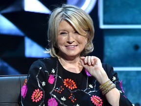 TV personality Martha Stewart onstage at The Comedy Central Roast of Justin Bieber at Sony Pictures Studios on March 14, 2015 in Los Angeles, California. Kevin Winter/Getty Images/AFP