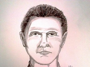 Police sketch of a suspect in a sex assault April 11, 2015, near 116 Avenue and 102.