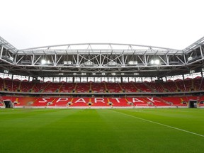 Spartak Moscow was fined by the Russian Football Union after racist slogans and fan violence in the stands during a league game in early April. (Sergei Karpukhin/Reuters/Files)