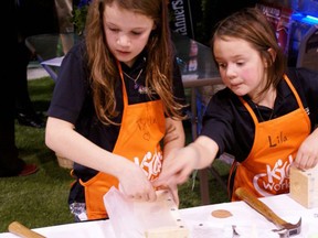 Two future carpenters critique their creations at the annual Sarnia Home Show, which takes place at the Clearwater Arena Complex on Apr. 17, 18 and 19. 
submitted photo for SARNIA THIS WEEK