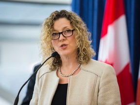 Public works chair Jaye Robinson discusses the Gardiner Expwy. at City Hall on Tuesda,y April 14, 2015. (ERNEST DOROSZUK/Toronto Sun)