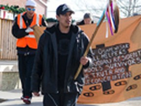 Local elders Patrick Etherington and Francis Whiskeychan along with 10 others have started their walk from Cochrane to Ottawa to participate in the national gathering of the Truth and Reconciliation Commission (TRC) from May 29th to June 3rd 2015, where the TRC will present their final report.