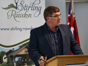 Intelligencer file photo
Stirling-Rawdon mayor Rodney Cooney says Ontario Provincial Police could be  patrolling the community by this fall. Current municipal officers are scheduled to begin OPP training in Orillia this year.