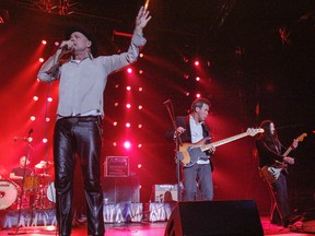Kingston's own, The Tragically Hip perform before a sold out hometown crowd of 5,700 at the Rogers K-Rock Centre, in Kingston, during their Fully Completely North American tour on Tuesday, April 14, 2015. JULIA MCKAY/Kingston Whig-Standard/Postmedia Network