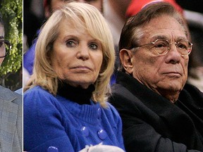 V. Stiviano, left, and Shelly and Donald Sterling are pictured in these file photos. (Reuters Files)