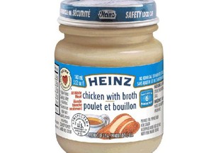 Heinz Canada has recalled jars of its chicken baby food because they could be spoiled, the Canadian Food Inspection Agency says. (Handout)