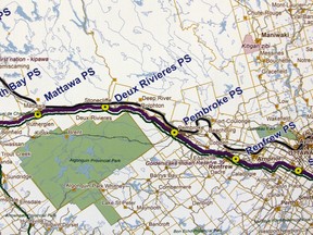 SEAN CHASE/DAILY OBSERVER
Dr. Alan Hepburn, with Ontario Rivers Alliance, told Petawawa council this week that TransCanada will need to use better spill detection equipment on its Energy East Pipeline, which will run through the Upper Ottawa Valley past all major centres including Deep River, Petawawa, Pembroke, Renfrew and Arnprior.