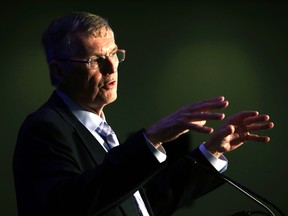 Ed Clark speaks about a major review of Ontario government assets at the Metro Convention Centreon Oct. 17, 2014. (Craig Robertson/Toronto Sun)