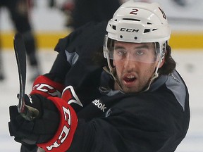 Ottawa Senators Jared Cowen during practice at the Bell Centre in Montreal Thursday April 16,  2015. The Ottawa Senators play the Montreal Canadiens in game two of the 2015 playoffs Friday.  Tony Caldwell/Postmedia Network