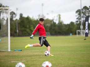 FC Edmonton's 18-year-old keeper Christian Kaiswatum. PHOTO SUPPLIED BY FCE