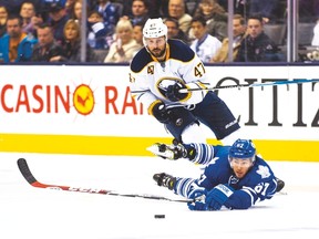 Bill Harris’ system would prevent a team from selecting in the top three for another five years. That would deter horrible teams such as the Buffalo Sabres and Toronto Maple Leafs from tanking to get the top pick year after year. (Ernest Doroszuk/Toronto Sun file)