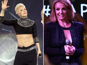 Pink and Britney Spears (WENN.COM)