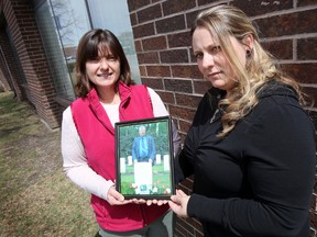 JEROME LESSARD/THE INTELLIGENCER
Caroline, right, and Tammy Lawes are heading to Holland to retrace the footsteps of their father, Leroy. The sisters are seen here in Trenton.