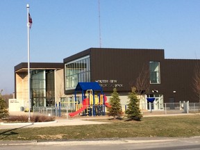 Napanee’s Southview Public School, where last month a student was found with a weapon and arrested by Napanee OPP. (Steph Crosier/The Whig-Standard)