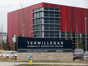 The Terwillegar Community Recreation Centre, 2051 Leger Road, in Edmonton, Alta. on Friday April 17, 2014. David Bloom/Edmonton Sun/Postmedia Network