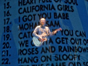 Rick Miller performs in his one-man play Boom at The Grand Theatre. (DEREK RUTTAN, The London Free Press)