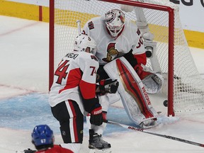 Montreal Canadiens Max Pacioretty scored a second period goal against the Senators' Andrew Hammond at the Bell Centre in Montreal Friday April 17,  2015.  
Tony Caldwell/Ottawa Sun/Postmedia Network