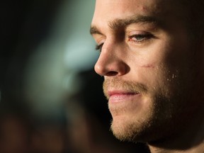 Ottawa Senators Mark Borowiecki listens to questions from the media during an optional skate day at Canadian Tire Centre in Ottawa, Ont. on Saturday April 18, 2015. 
Errol McGihon/Ottawa Sun/Postmedia Network