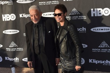 Musician Bill Withers and his wife Marcia arrive for the 2015 Rock and Roll Hall of Fame Induction Ceremony in Cleveland, Ohio April 18, 2015. REUTERS/Aaron Josefczyk