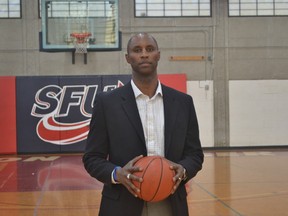 Sarnia native Virgil Hill, 45, was named head coach of the Simon Fraser Clan university men’s basketball team last Wednesday. Hill is a former Clan player and assistant coach. (Handout photo)