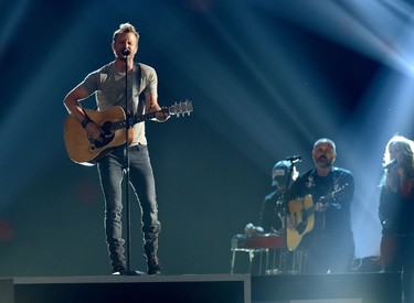 Recording artist Dierks Bentley performs onstage during the 50th Academy Of Country Music Awards at AT&T Stadium on April 19, 2015 in Arlington, Texas.   Cooper Neill/Getty Images for dcp/AFP