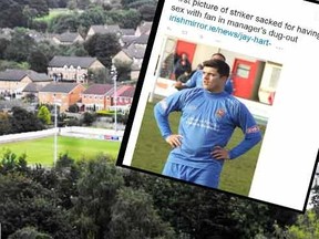 A photo showing Clitheroe FC's home ground. The club's chairwoman announced Jay Hart is no longer with the team. (Clitheroe FC)