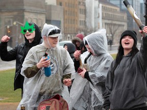 Pot enthusiasts rally in Ottawa Monday, April 20, 2015. Tony Caldwell/Postmedia Network