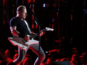 Metallica performs during the Concert for Valor on the National Mall on Veterans' Day in Washington, Nov. 11, 2014.         REUTERS/Jonathan Ernst