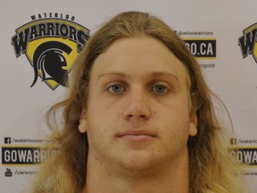 Sarnia's Paul Kaija, a defensive lineman for the Waterloo Warriors, was one of three Sarnia players selected to play in the 13th annual East West Bowl, which takes place on May 9 in Montreal. 
submitted photo for SARNIA THIS WEEK