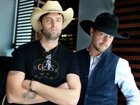 Dean Brody and Paul Brandt,(L) on Thursday, April 2, 2015, in Toronto. Veronica Henri/Toronto Sun/Postmedia Network