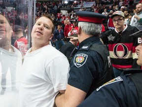 Montreal Canadiens and Ottawa Senators fans were involved in an altercation that Ottawa Police responded to following the Sens OT loss to the Habs at the Canadian Tire Centre in Ottawa on April 19, 2015. Errol McGihon/Ottawa Sun/QMI Agency