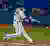 Toronto Blue Jays, Josh Donaldson, makes a hit, vs. Baltimore Orioles, at the ACC in Toronto, Ont. on Tuesday April 21, 2015. Dave Thomas/Toronto Sun