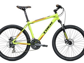Trek has recalled 98,000 bicycles in Canada due to a crash risk involving a quick-release lever on the front tire that can come into contact with the brake and potentially cause a sudden stop. (Postmedia Network/Trek)