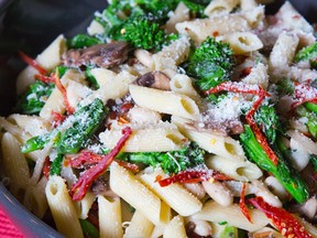 Pasta with Rapini and beans by Jill Wilcox in London, Ontario  on Monday, April 6, 2015. (DEREK RUTTAN/ The London Free Press /Postmedia Network)